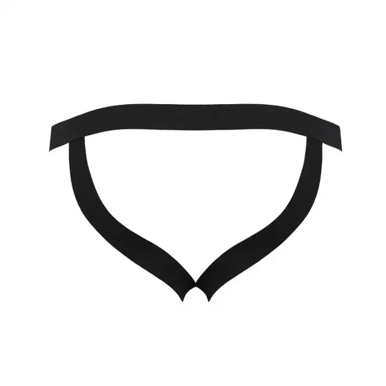 Чоловічі сліпи на шнурівці Passion 044 SLIP BEN S/M Black, екошкіра, люверси Львів