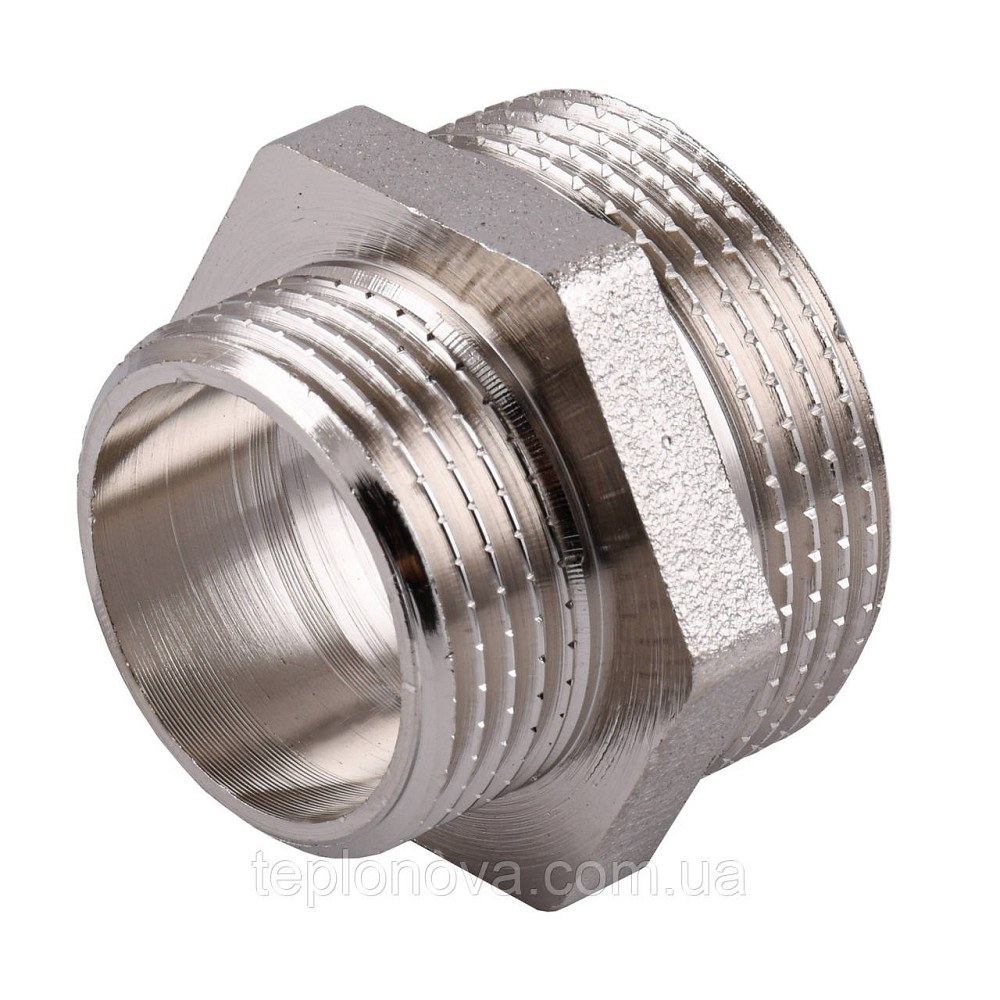 Ніпель редукційний 1 1/4| х1 | ЗЗ нікельований NN652S OPTIMUM Чернівці - фото 1