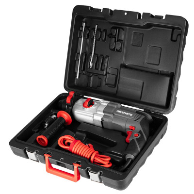 Перфоратор Graphite SDS-plus, 900Вт, 3.4Дж, кейс 6.1кг (58G539) Вінниця - фото 4