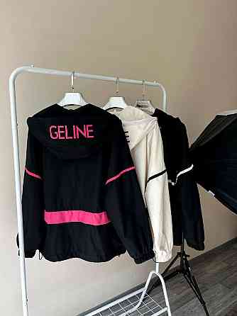 Женская ветровка оверсайз с двойным капюшоном плащевка эмми Черный 2, 42/46 Одесса