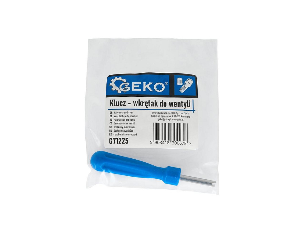Ключ-викрутка для клапанів та вентилів шин "GeKo" односторонній Стрий - фото 4