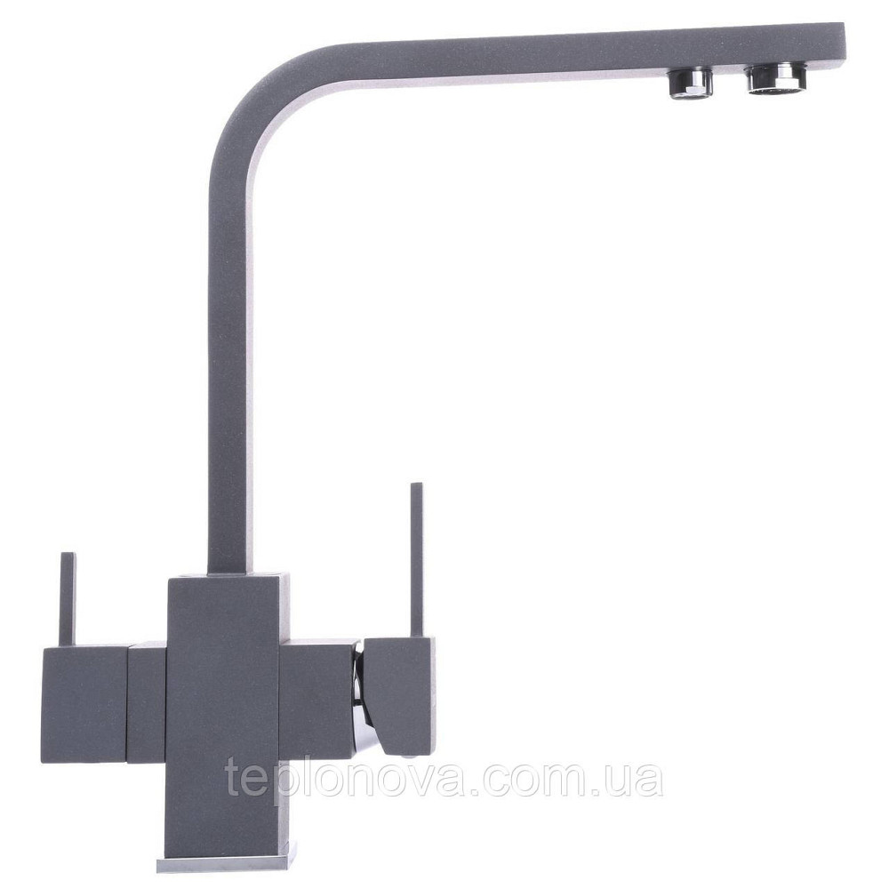 Змішувач для кухні під осмос Globus Lux LAZER GLLR-0111-3-TITANIUM Чернівці - фото 4