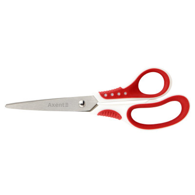 Ножницы Axent Shell, 18 см, бело-красные (6304-06-A) Винница - изображение 1