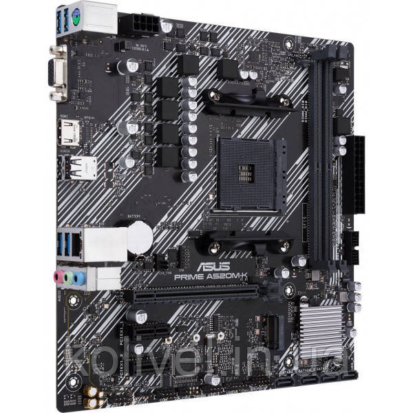 ASUS PRIME A520M-K (AM4,A520, 2*DDR4, PCI-Ex16, 4SATAIII, RAID, M.2, VGA/HDMI, Glan, 6ch, mATX) Киев - изображение 4