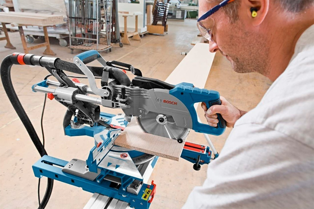 Торцювальна пила Bosch Professional GCM 800 SJ : 1,4 кВт, 5500 об/хв. глибина/довжина різу 70/270 мм, диск 210-216 мм Київ - фото 7