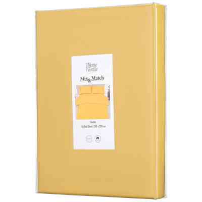 Простынь Ardesto Mix&Match 100% хлопок, сатин желтый 180х240 см (ART1824FSS) Винница