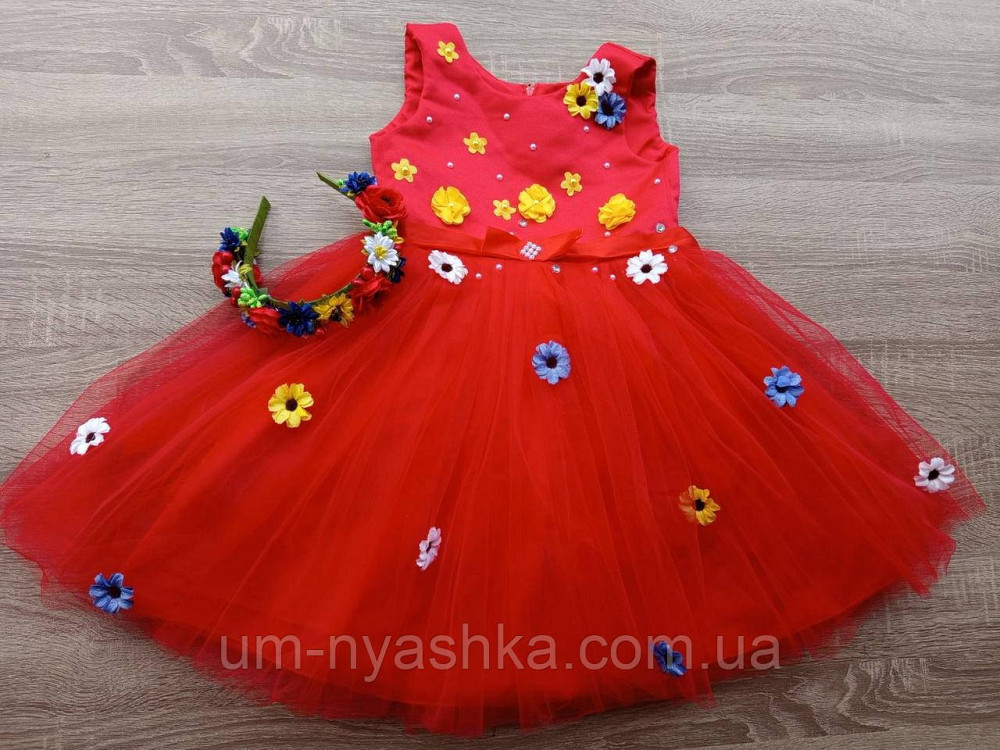 Пышное нарядное платье с цветами Кривой Рог - изображение 1