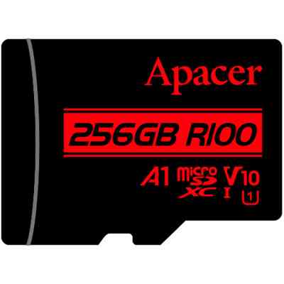 Карта памяти Apacer 256GB microSDXC class 10 UHS-I V10 A1 (AP256GMCSX10UB-R) Винница