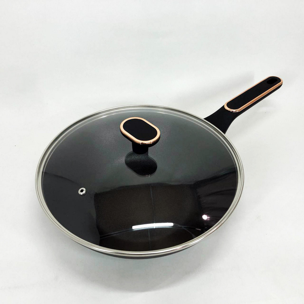 Сковорода антипригарна індукційна Magio MG-1168 28 см, Надійна сковорода з антипригарним покриттям KJ-45 Івано-Франківськ - фото 1