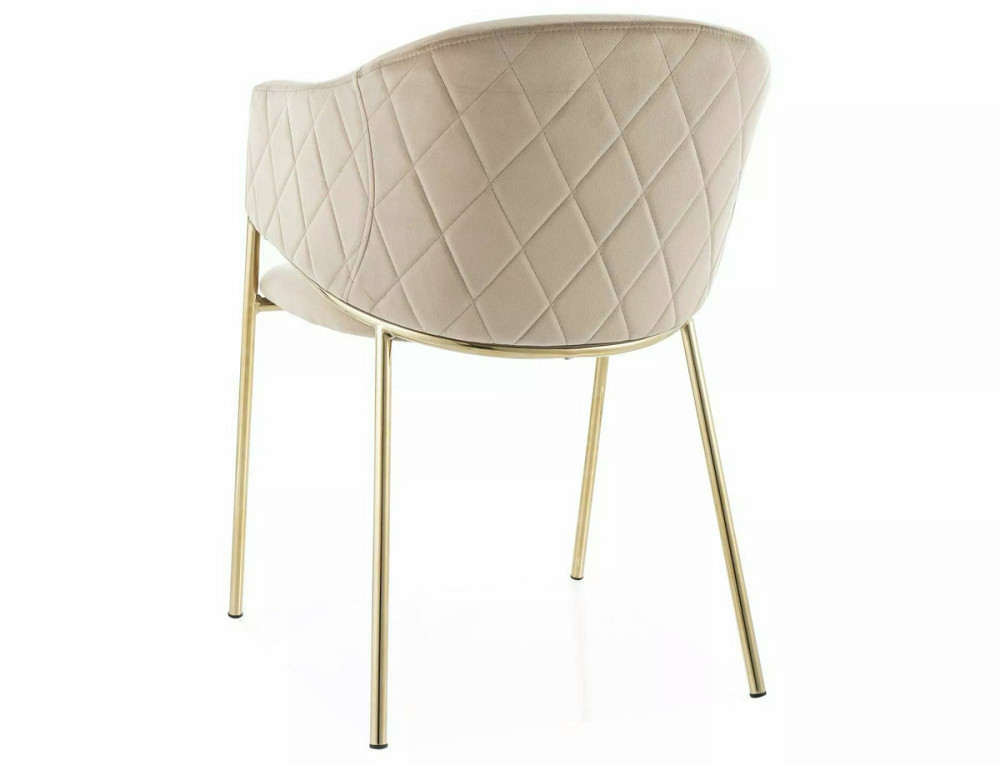 Стілець BONO VELVET золотий каркас/беж BL.28 Киев - изображение 3