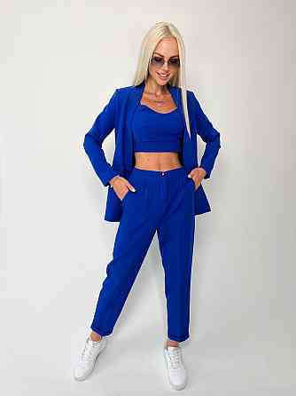 Костюм-трійка з топом "Vanity" оптом I Розпродаж моделі Електрик, 44 Київ