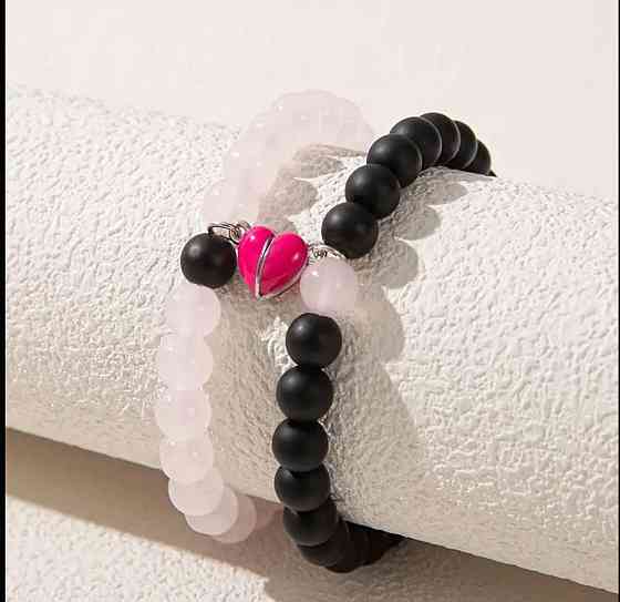 Парні браслети для закоханих із серцем, що світиться Київ