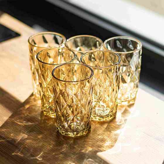 Набір склянок Citrine 6 штук по 300 мл HP-19-282 стакан для напоїв склянка Коломия