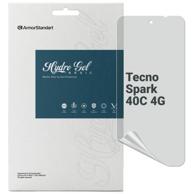Плівка захисна Armorstandart hydrogel Matte Tecno Spark 40C 4G (ARM87314) Вінниця - фото 1