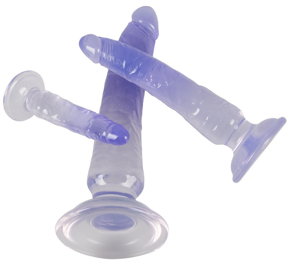 Набір прозорих анальних фалоімітаторів 3pcs natural dildo set Sex Aura Київ - фото 6
