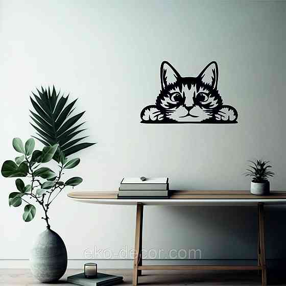 Декоративное настенное 3D Панно «Кот» Декор на стену с объемом (цена за 1 шт) Киев