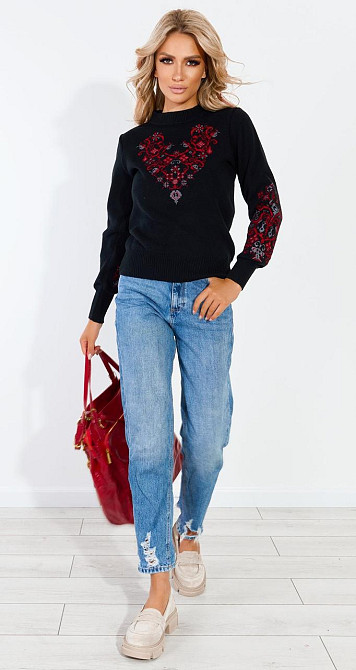 Свитер с вышивкой (42-44) Киев - изображение 3