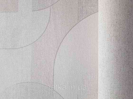 Шпалери метрові вінілові на флізелін Grandeco Feeling геометрія кола смуги фігури рожеві, білі, сірі Київ