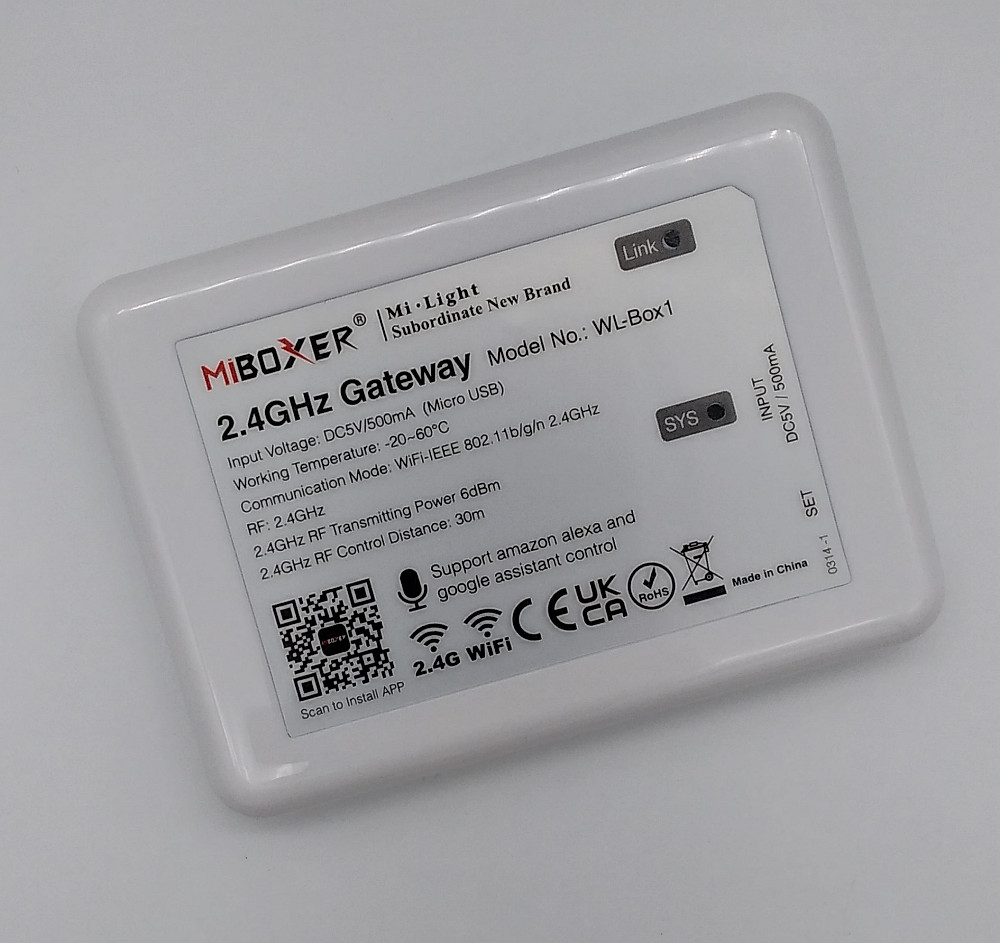 Miboxer WL Box-1 Wi-Fi репітер, для бездротового керування Mi-light з Android and iOS Київ - фото 5