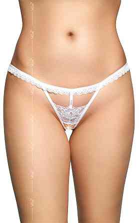 Жіночі стрінги - G-String 2500, white - S/M Sex Aura Київ