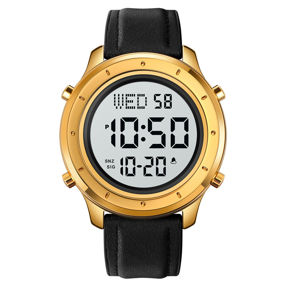 Skmei 1864LGDWT Gold-White Leather SBR Киев - изображение 1