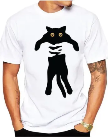 Футболка чоловіча с принтом  46 Біла 2664092807 Дніпро