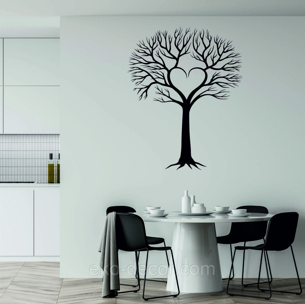 Декоративное настенное Панно «Дерево», Декор на стену 90*72 см, Черный Киев - изображение 2