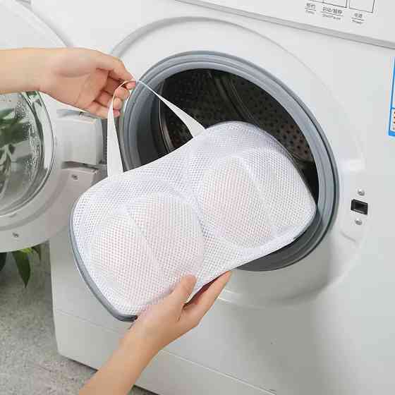 Мешок-органайзер для стирки бюстгальтеров, многоразовый, сетка,белый Каменец-Подольский