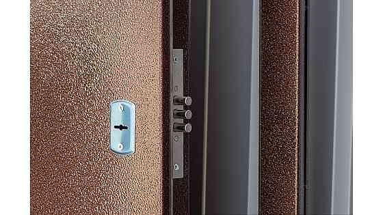 Двері вхідні Наші Двері ОПТІМА Б-262 Мідь антик / ПВХ Дуб темний  960х2040 мм Київ