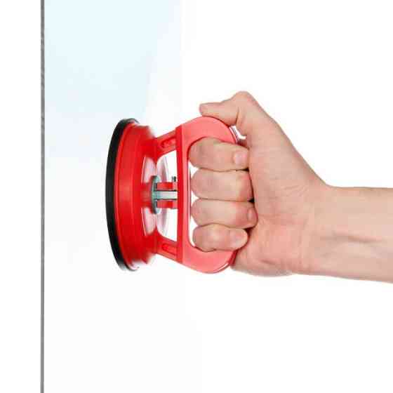 Тримач-присоска для скла, одинарна: 120 мм, максимальне навантаження: 40 кг INTERTOOL HT-7101 Київ