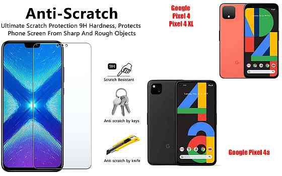 Защитное стекло NeoGlass для Google Pixel 4, Pixel 4a, Pixel 4 XL – ультрапрозрачное и устойчивое Киев