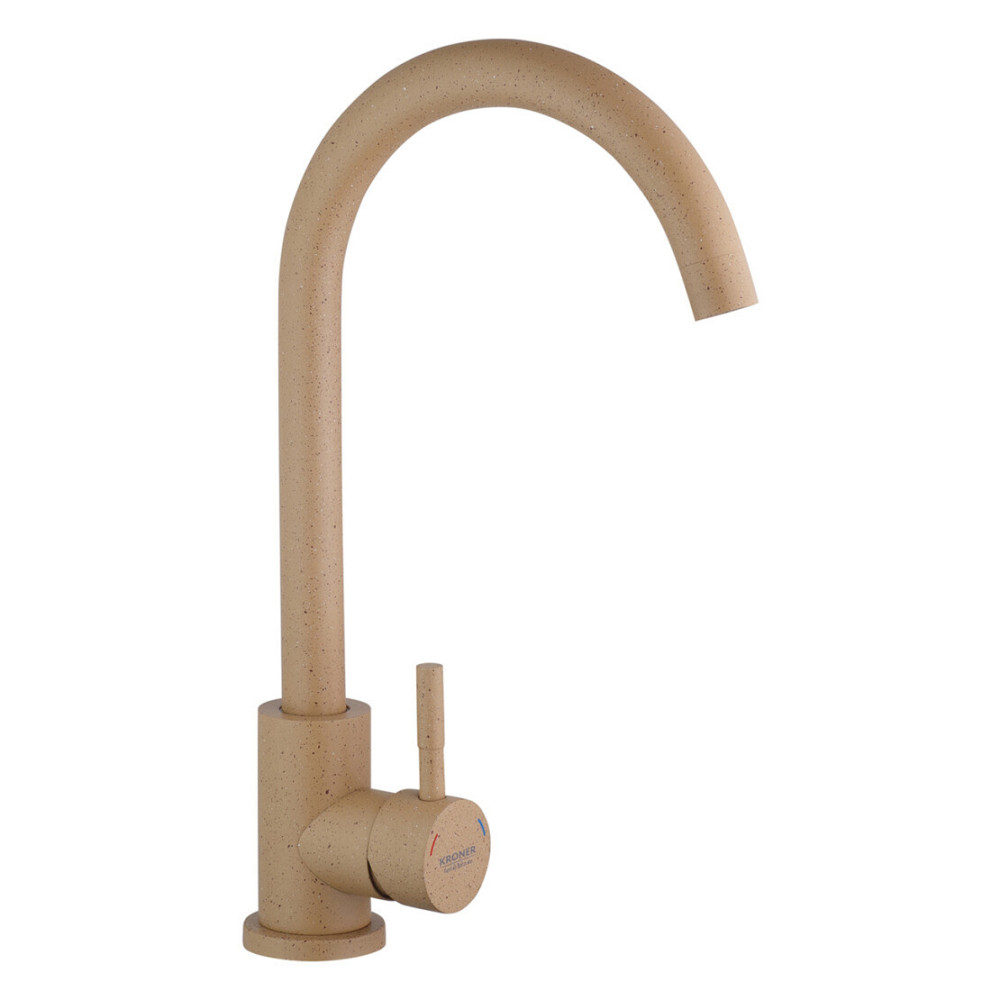 Змішувач для кухні Kroner KRP Edelstahl Klassisch - COL035 бежевий Київ - фото 2