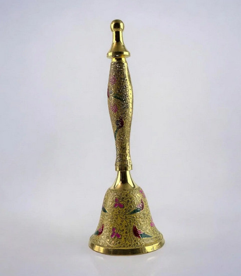 Колокольчик из бронзы желтый Птицы Киев - изображение 1