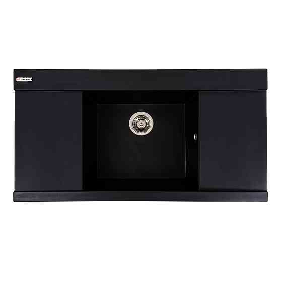 VALESO Гранітна мийка для кухні VALESO 9651 ATLAS матовий Чорний Киев