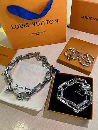 Брендовий набір браслет, підвіска та сережки Луі Вітон/ Louis Vuitton Одеса