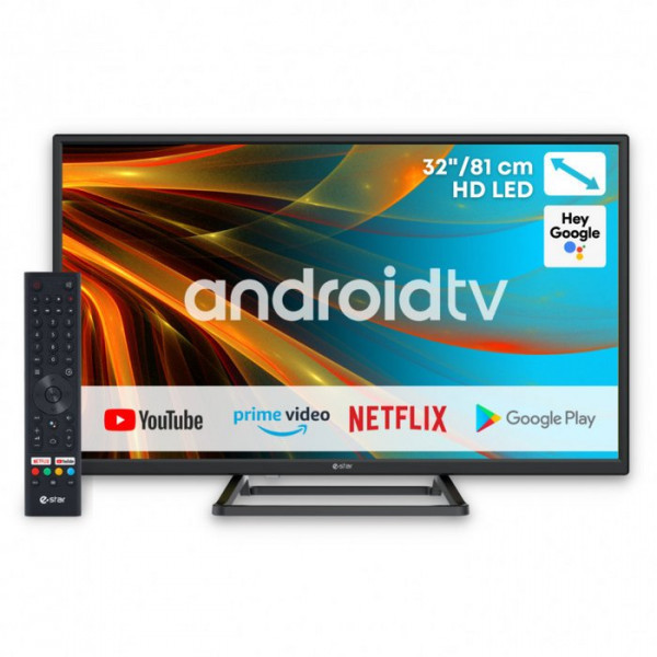 TV 32 eSTAR LEDTV32A1T2 HD/ Android/ WiFi/ Bluetooth/ Black (LEDTV32A1T2) Київ - фото 1