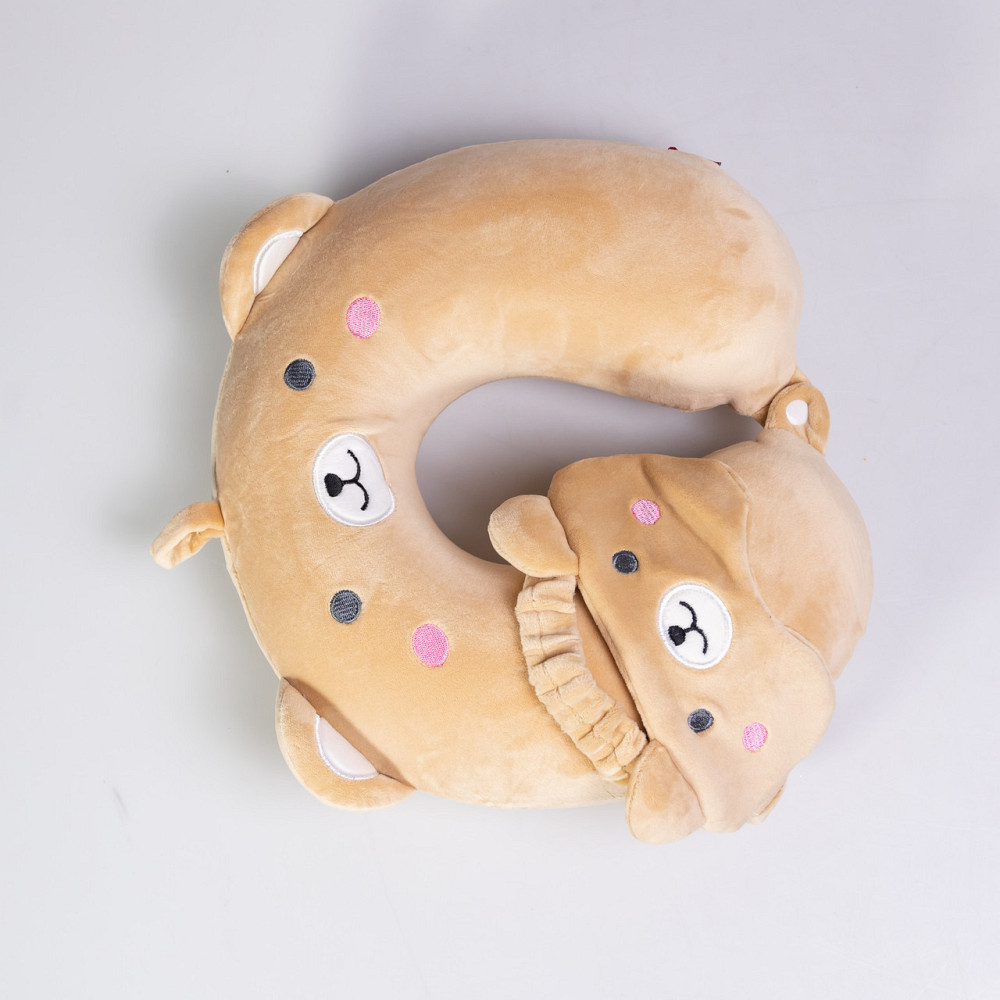 Набір для подорожей Bear: подушка для шиї та маска для сну Київ - фото 2