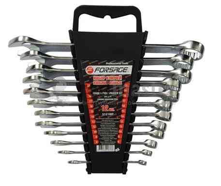 Набір ключів комбінованих 12пр. (6,8,10,12-19,22мм) у пласт.держателі Одеса