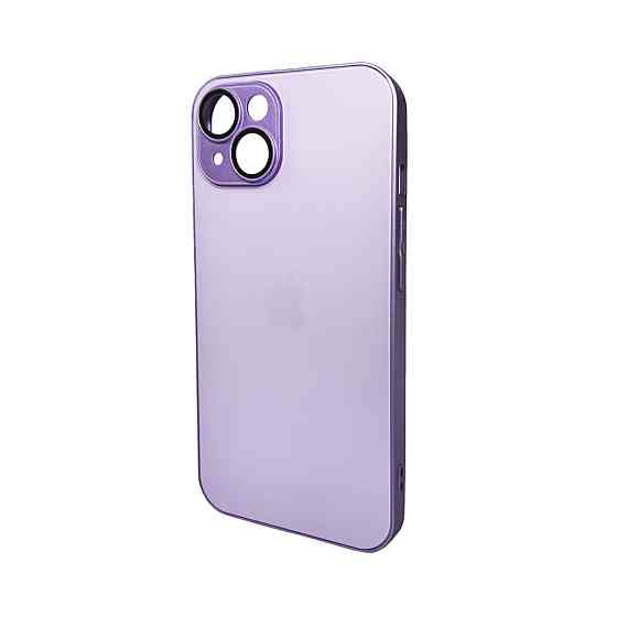 Чохол для смартфона AG Glass Matt Frame Color Logo for Apple iPhone 15 Light Purple Киев