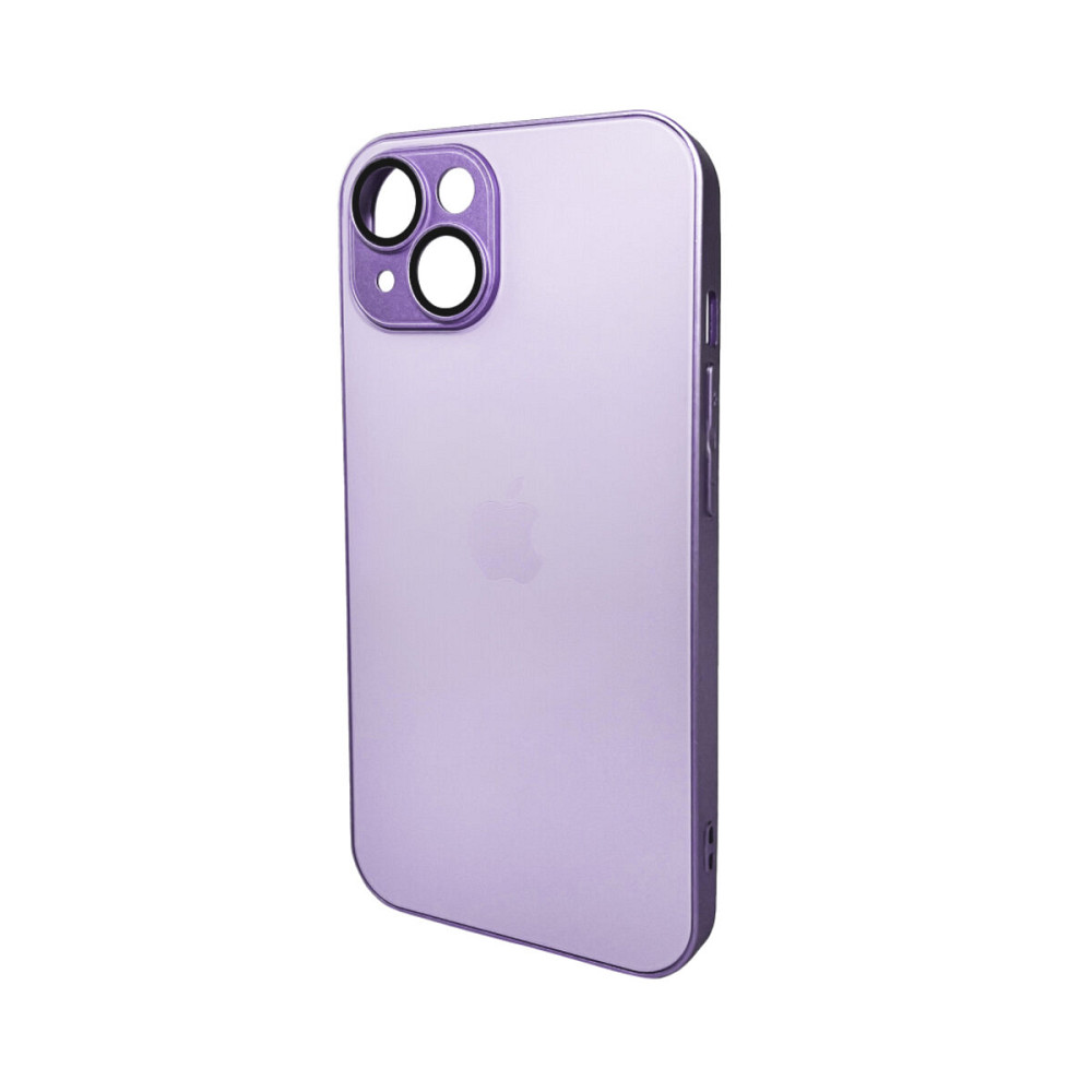 Чохол для смартфона AG Glass Matt Frame Color Logo for Apple iPhone 15 Light Purple Киев - изображение 1