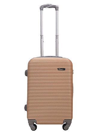 Валіза пластикова MILANO BAG 004 мала золотисто-рожева Київ - фото 1