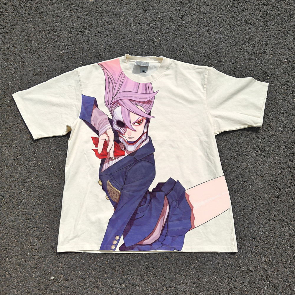 Футболка чоловіча з принтом аніме Аніме Дандадан Аніме Аіра оверсайз (S/M/L) Черний Дніпро - фото 1