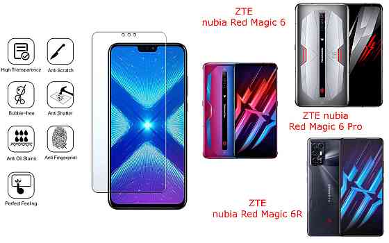 Защитное стекло NeoGlass для ZTE nubia Red Magic 6, Magic 6 Pro, 6R – ультрапрозрачное и устойчивое Киев