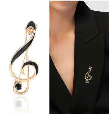 Брошь красивая Скрипичный ключ Киев