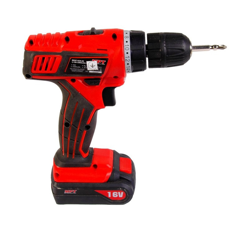 MPT Дриль-шуруповерт акумуляторний MPT 16 V Li-ion 1.5 Аг 2 швидкості 0-400/1450 об/хв 10 мм 2 Коломия - фото 9