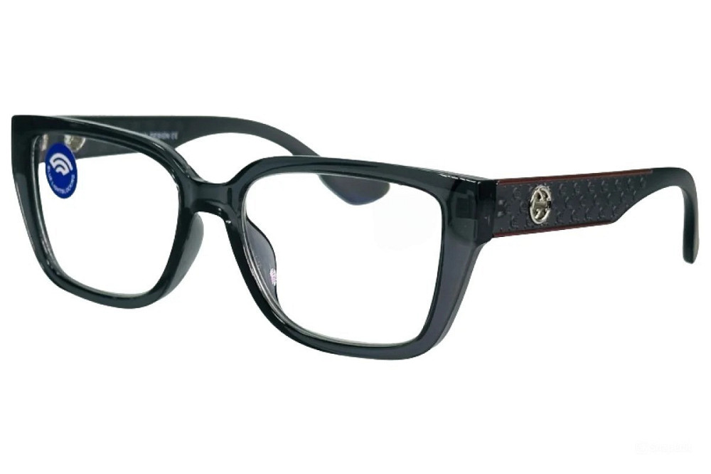 Окуляри з діоптрією сірі Blue Blocker +4.5 Луцьк - фото 1