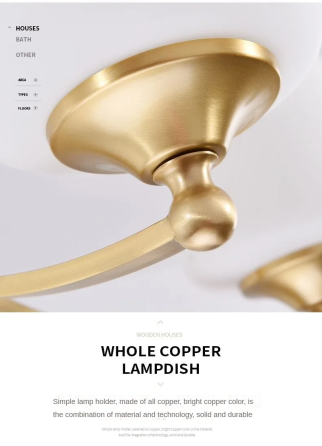 Світлодіодна люстра Дзвін 5027 (Золота) 5 плафонів Вінниця