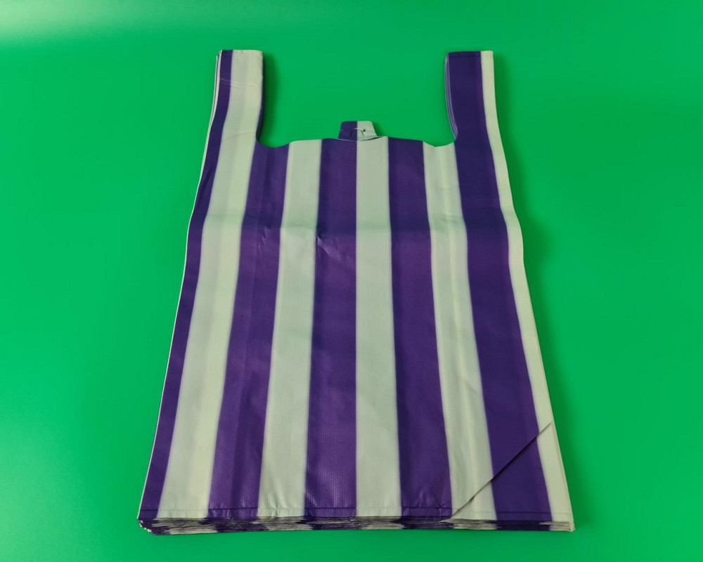 Пакет майка полиэтиленовая Полоса (38х60) №2 (50мкм) (100 шт) Харьков - изображение 1