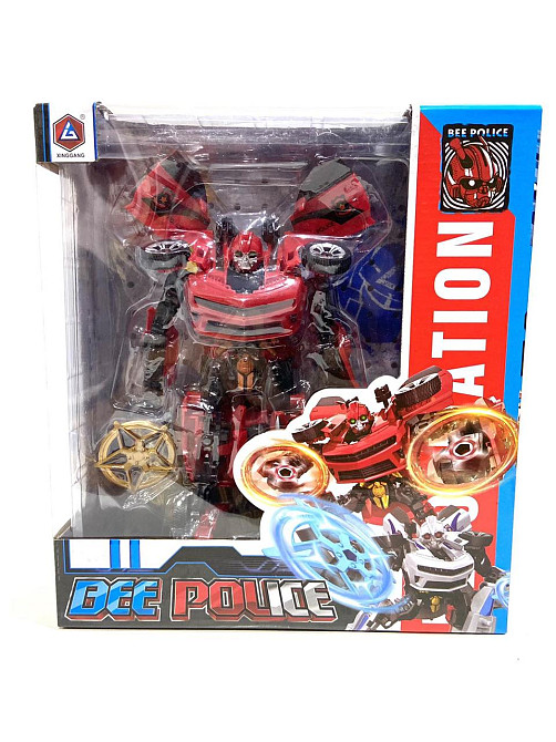 Трансформер-робот XINGGANG перетворюється на гоночну машину 23см червоний (HD 37) Чернигов - изображение 1