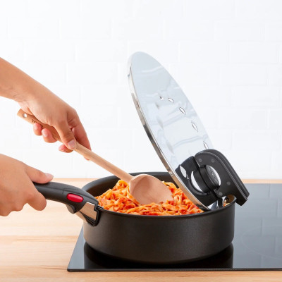 Кришка для посуду Tefal Ingenio, 20-28см, нержавіюча сталь, пластик (L9829853) Вінниця - фото 5
